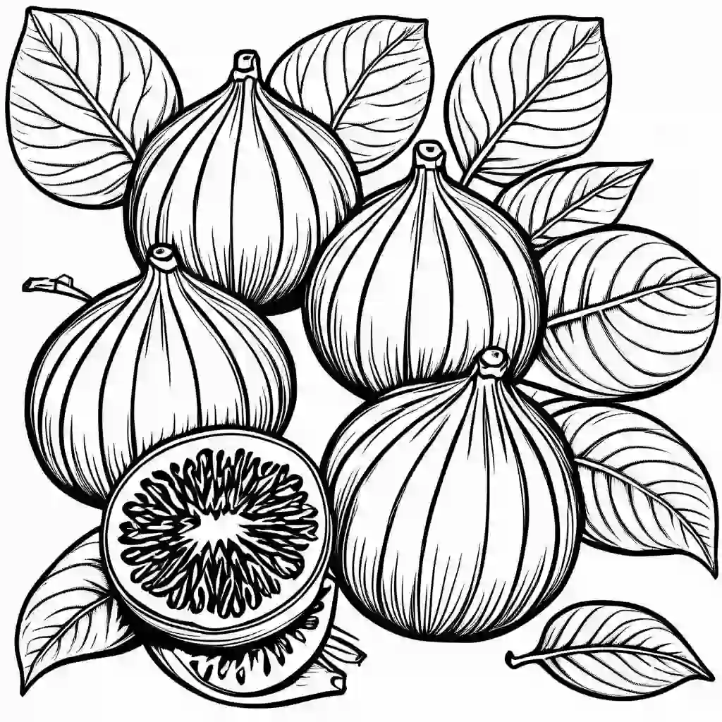 Figs coloring pages